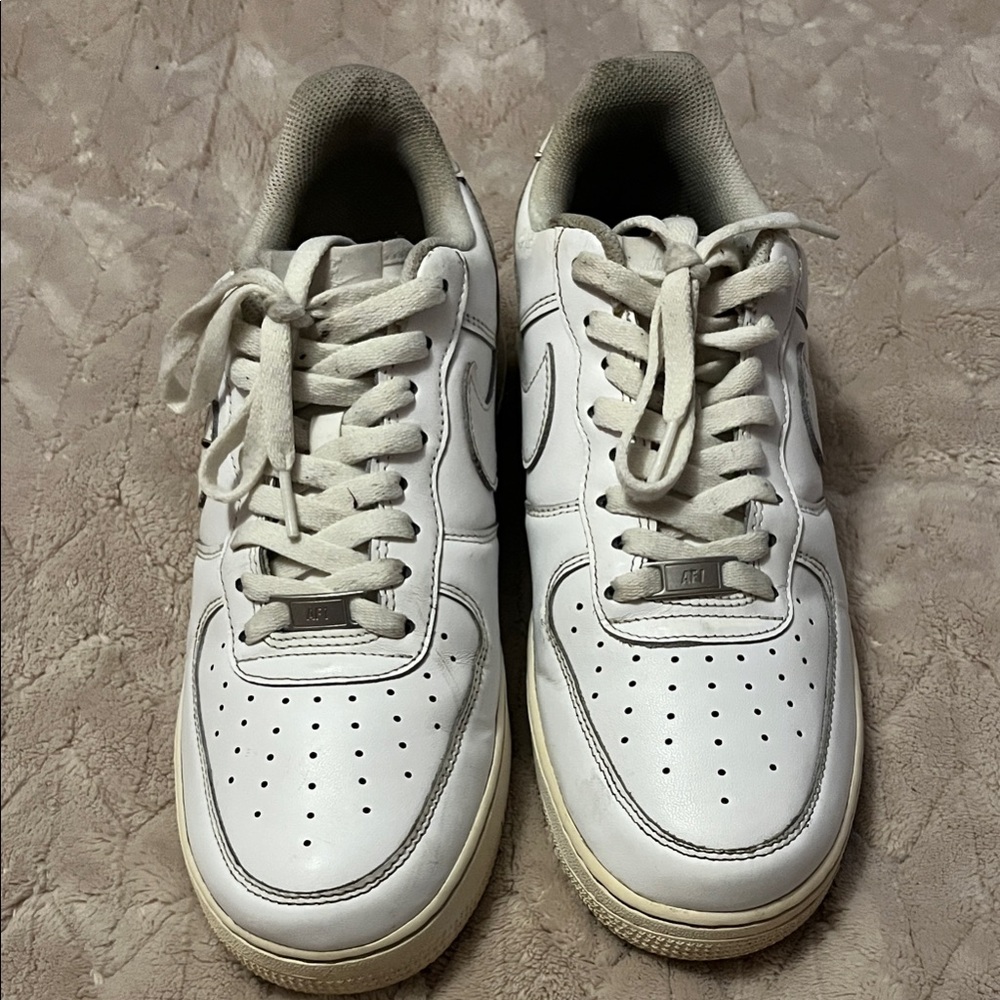 Nike White Leather Sneakers